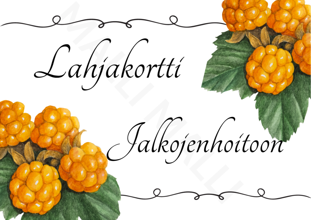 Lahjakortti: Jalkojenhoitoon