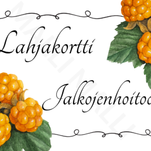 Lahjakortti: Jalkojenhoitoon